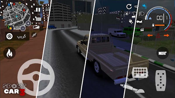 sport car 3 taxi police drive simulator mod apk